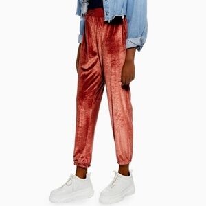 Topshop Velvet Milennoil Joggers